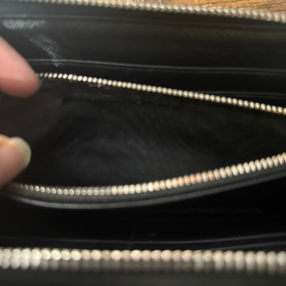 AUTHENTIC Prada long wallet black leather with COA. - Picture 5 of 9